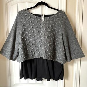 Anthropologie Amadi Wool Blend Lined Sweater Top Size XL NWOT